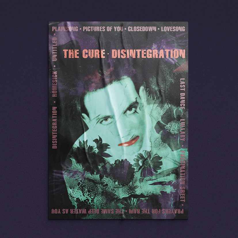 Poster The Cure - Disintegration / Tamanho A3 - Escorrega o Preço