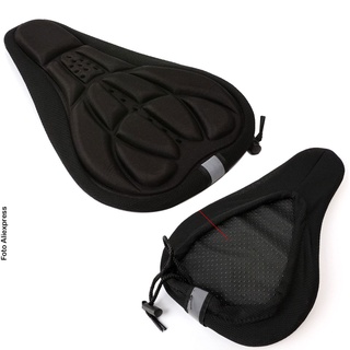 Capa De Banco Selim Espuma Bike Bicicleta Almofadada Ajustável