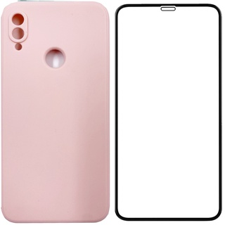 Kit Pelicula 3D Capa Premium Veludo para REDMI NOTE 7 ROSA