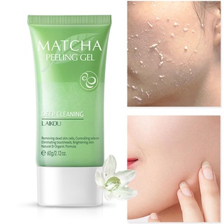 LAIKOU Matcha Esfoliador Facial/Gel Esfoliante Para Descascar Creme Hidratante/Esfoliação