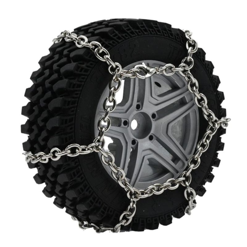 Estone 4 Peças Conjunto Corrente Neve Metal Antiderrapante Para 1 12 MN86K MN86KS MN86 MN86S Pneus Carro