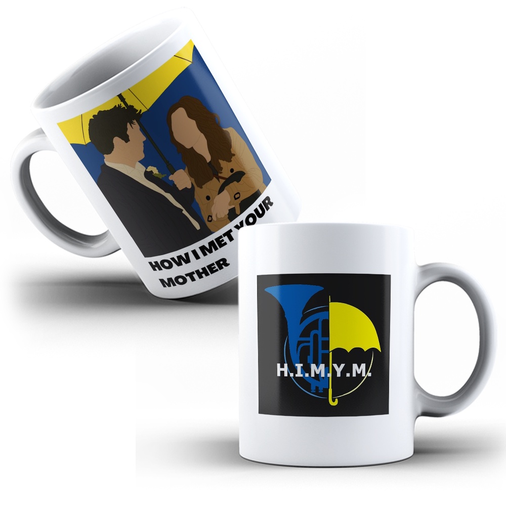 Caneca Porcelana Personalizada Série Caneca How I Met Your Mother Ted e Robin
