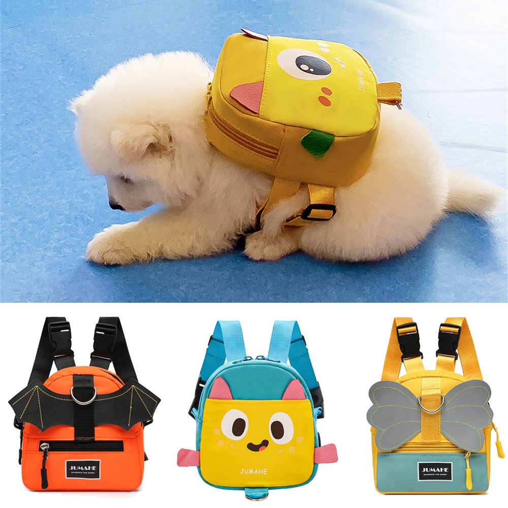 Cachorro De Estimação Auto Mochila Acessórios Para Cães Andar Ao Ar Livre Filhote De Gato Arreios Bolsa De Lanches