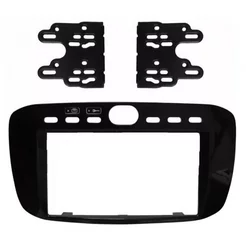 Moldura 2 Din Fiat Punto 2013 A 2017 Linea 2015 A 2016 - Preta
