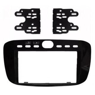 Moldura 2 Din Fiat Punto 2013 A 2017 Linea 2015 A 2016 - Black Piano em Oferta na Shopee