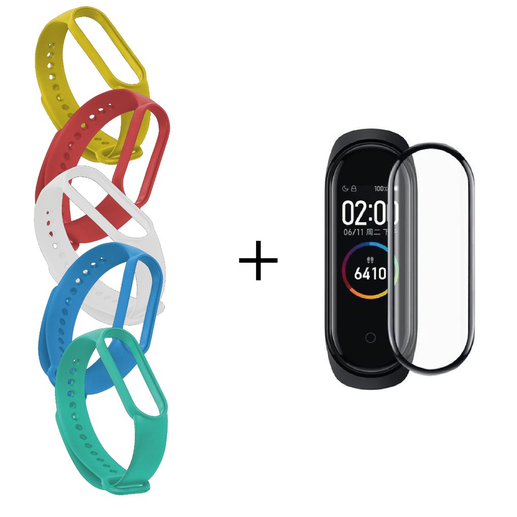 KIT 5 PULSEIRAS MI BAND 6 + Película PRONTA ENTREGA