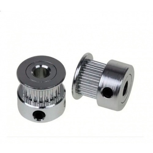 Kit 3 Unid. Polia Gt2 20 Dentes Furo 5mm P/ Correia 6mm 3d