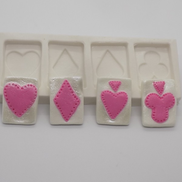 Molde De Silicone Kit Cartas Alice Molde Para Confeitaria Molde Para Biscuit 402