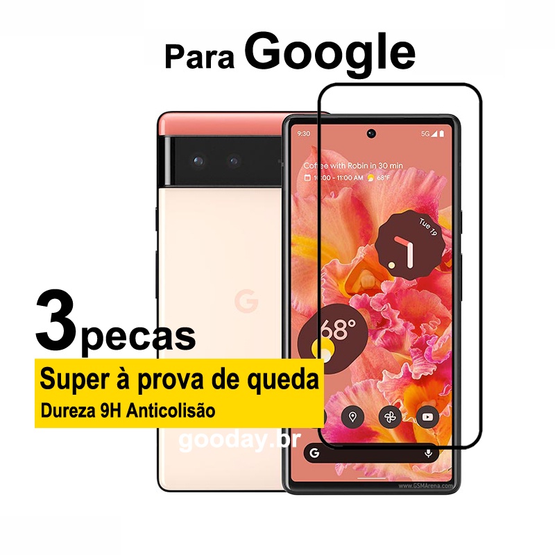 3Pcs Vidro Temperado Google Pixel 6 Protetor De Tela Para 7 Pro 7a 6a 5 5a 4a 4 3a 3 XL 5G Filme De Completo em Oferta na Shopee