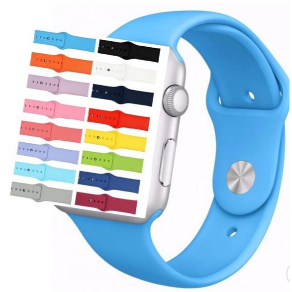 Pulseira Sport Silicone Lisa Para smartwatch Iwo e Apple Watch 44mm
