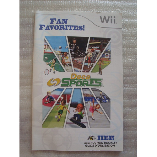 Manual Do Jogo Deca Sports Nintendo Wii Original Frances Ok