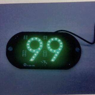 placa de led 99 e outros cor verde