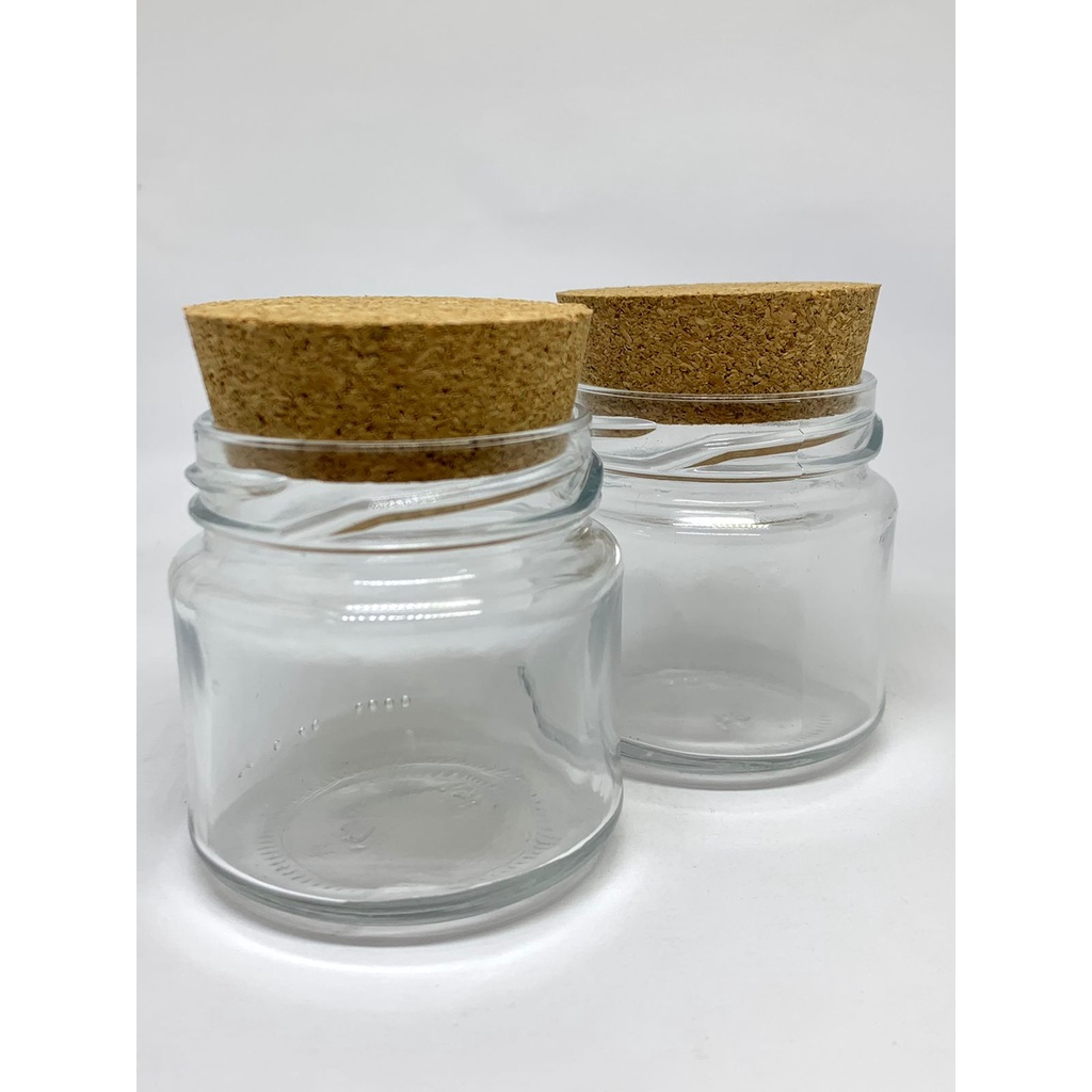 Pote De Vidro Com Tampa Cortiça - Multiuso Mini Belém 150ml - Conjunto 10 Unidades