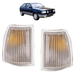 PAR Lanterna Dianteira Pisca Gol Voyage 87 88 89 90 CRISTAL Encaixe Cibie