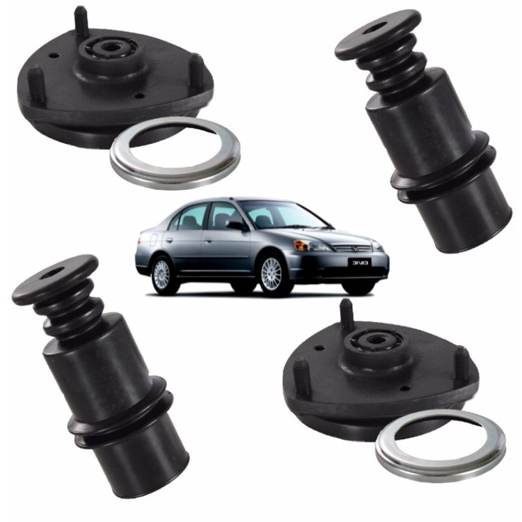 Kit Coxim Batente Rolamento Amortecedor Dianteiro Honda Civic 02 A 06