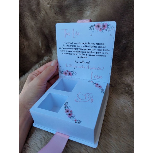 Caixa Convite Crisma em Oferta na Shopee