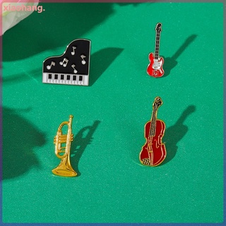 Instrumento Musical Violino Esmalte Pinos De Lapela Crachá Broches Jóias Para Mochila Mulheres Meninas