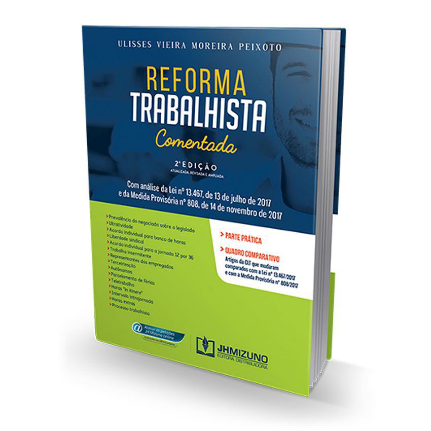 Imagem Reforma Trabalhista Comentada -  Livro para Advogado OAB Concursos Públicos Jurídico Direito