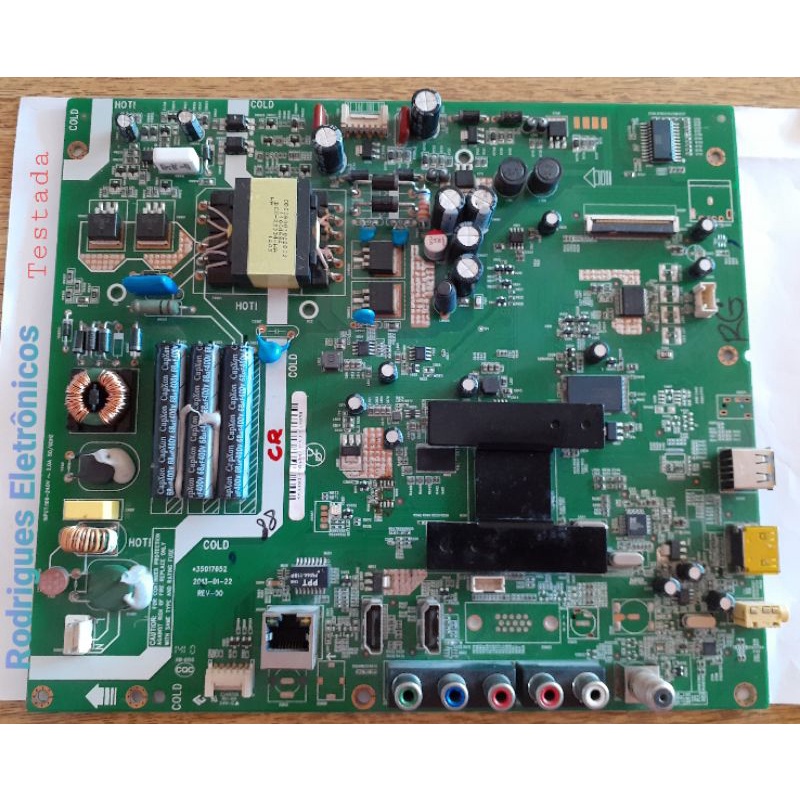 Placa Principal TV SEMP DL3944F  35017652 REV-00