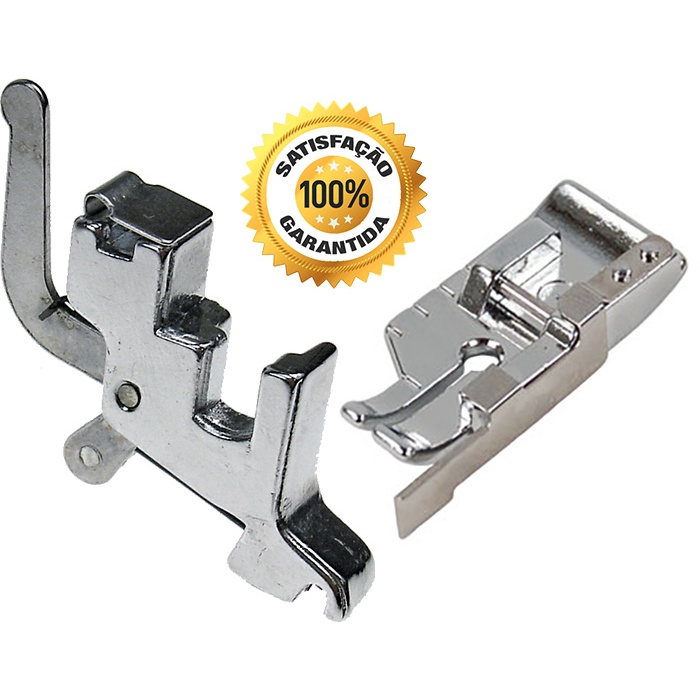 Pezinho Sapatilha Reta Margem 1/4 6,4mm Guia Fixo + Haste