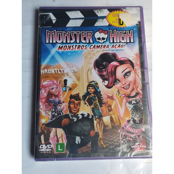 Dvd Monster High MOnstro Camera Ação Lacrado
