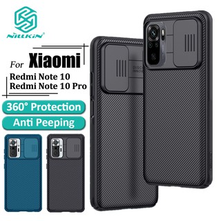 Estojo Rígido De Luxo Nillkin Para Telefone PC Redmi Nota 10 Pro CamShield Com Proteção De Privacidade Da Câmera Slide em Oferta na Shopee