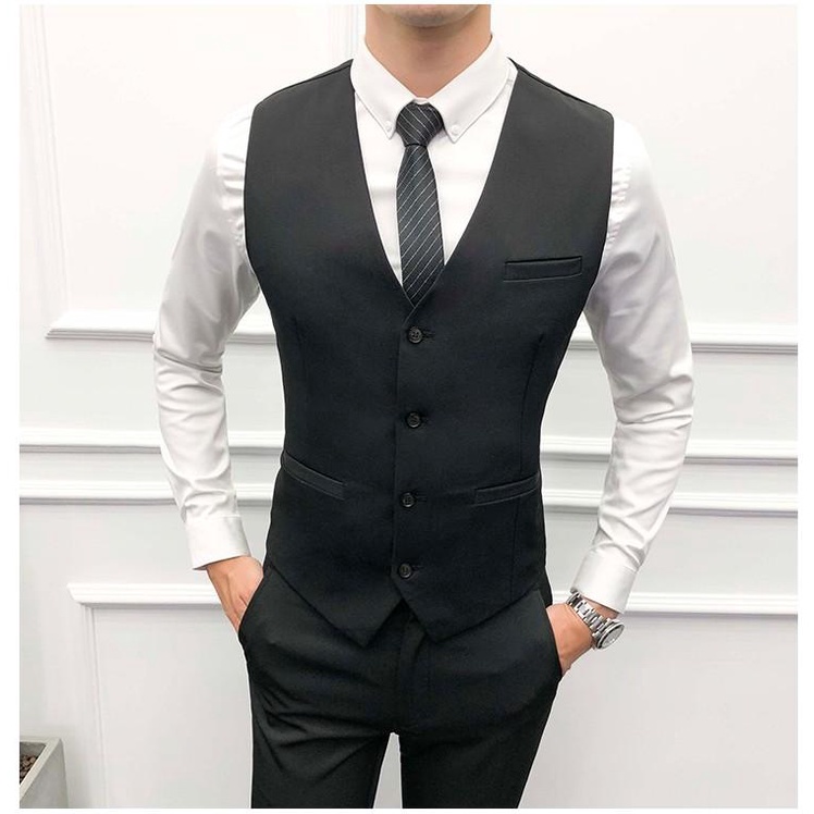 Colete Social Slim Masculino Liso Regulável - Alto Padrão De Qualidade