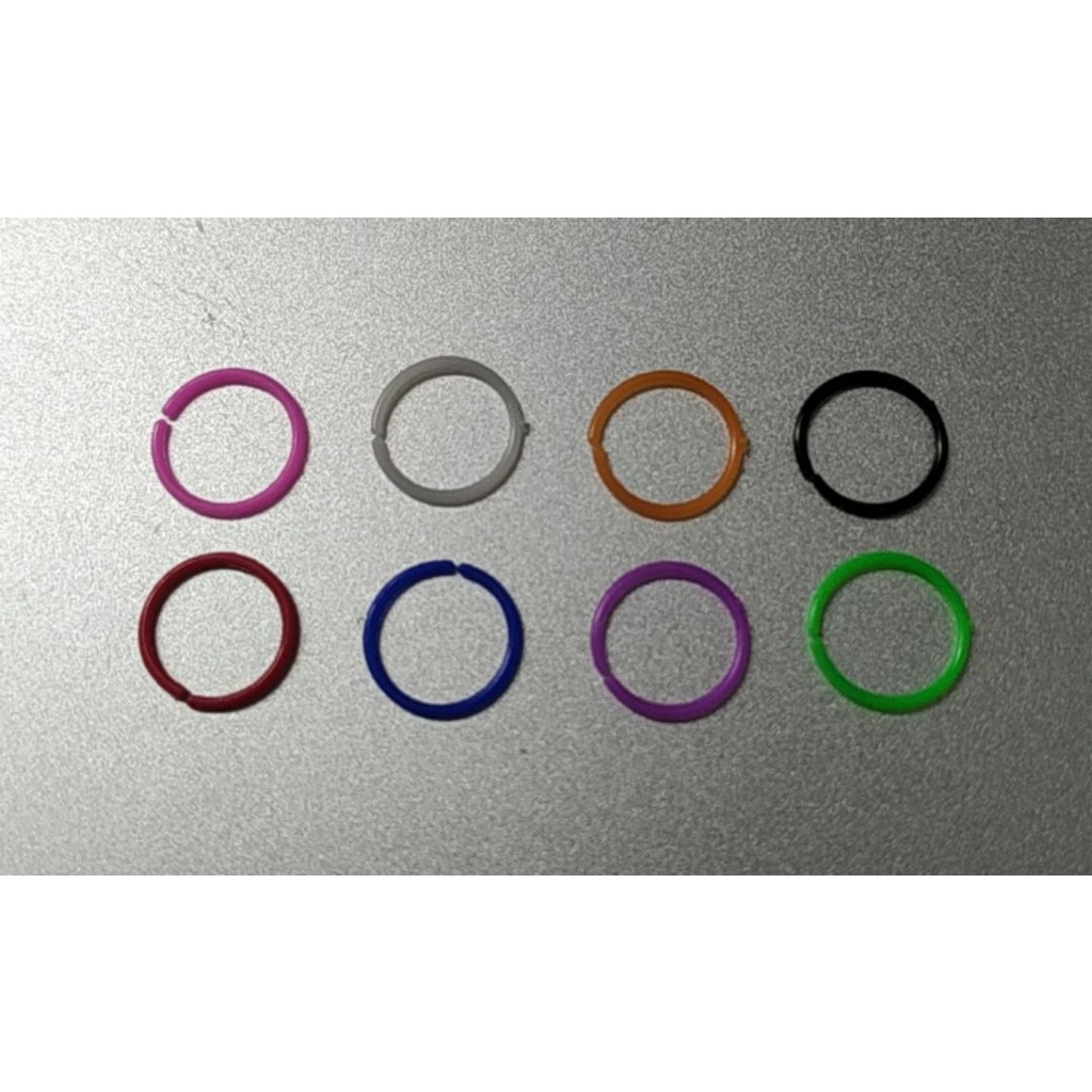 Piercing Nariz Nostril Argola Falso Fake Preto/branco/colorido  Silicone Flexível/40 unidade