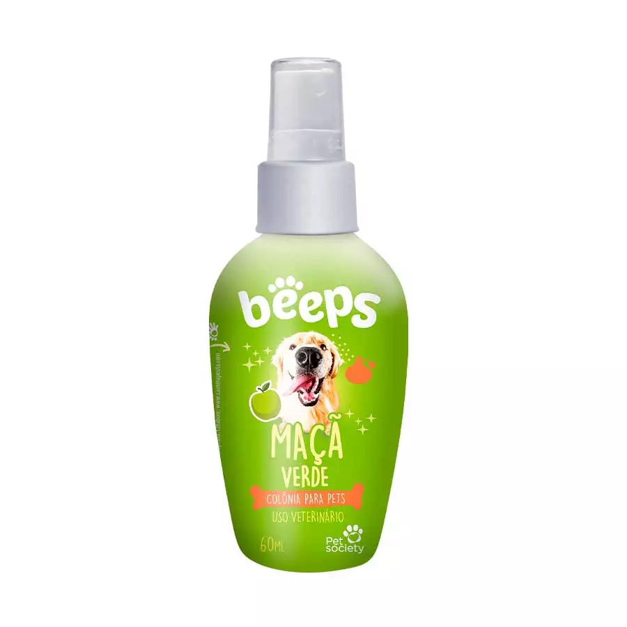 Colônia para cães Beeps maça verde 60ml em Oferta na Shopee
