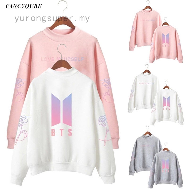 Bts Em Bloom Jung Kook Moletom Com Capuz Tartaruga Pescoço Sweatershirt Kpop Quente | Shopee Brasil