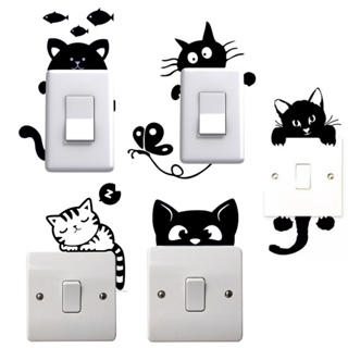 Adesivo de Interruptor autocolante Gatinho 05peças em Oferta na Shopee