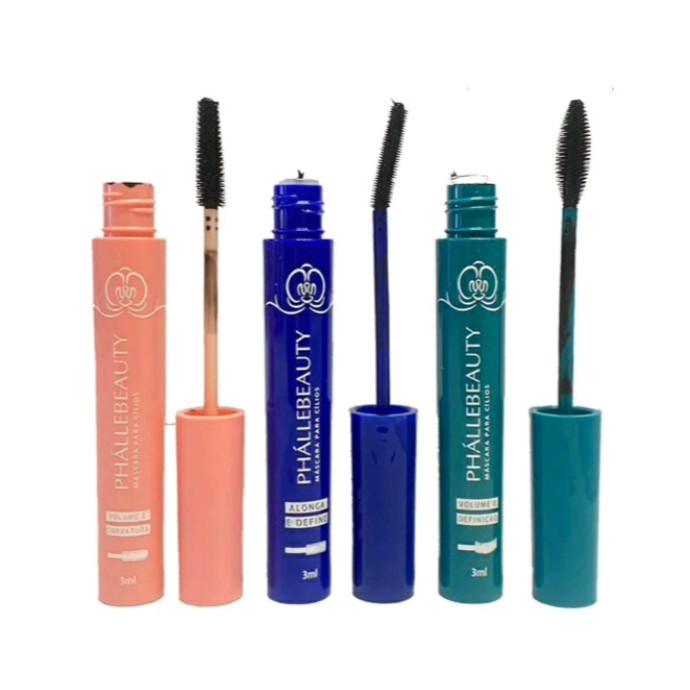 Máscara Para Cilios Preta Multi Effects PhálleBeauty PH0306 em Oferta na Shopee