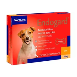 Vermífugo para Cachorro Endogard Virbac 10 kg c/ 2 comprimidos