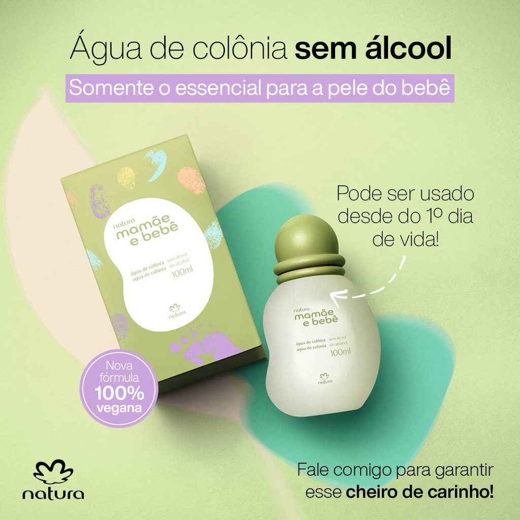 Colonia Natura Mamae Bebe Tradicional 100ml Sem Alcool Original Lacrado O Verdadeiro Cheirinho De Bebe Shopee Brasil