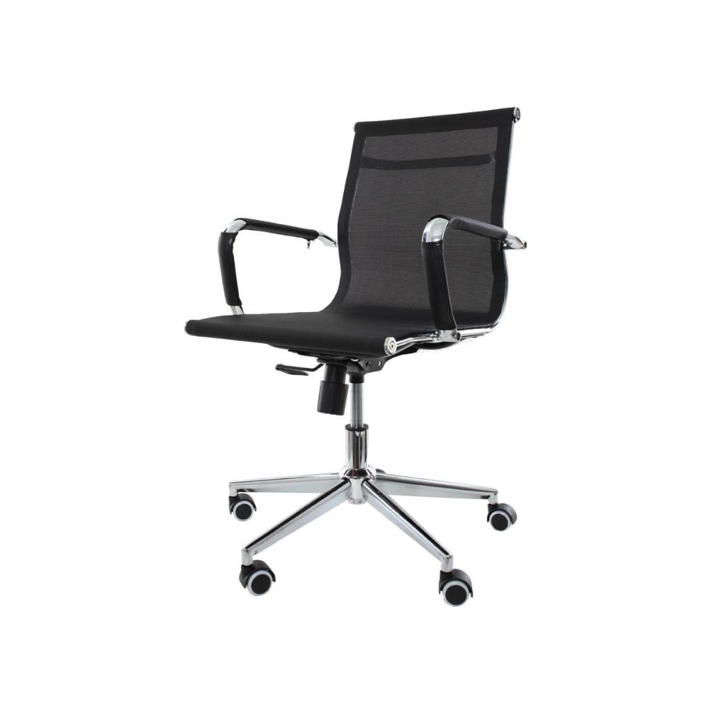 Cadeira De Escritório Diretor Charles Eames Eiffel Mesh Preta em Oferta na Shopee