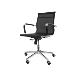 Cadeira De Escritório Diretor Charles Eames Eiffel Mesh Preta