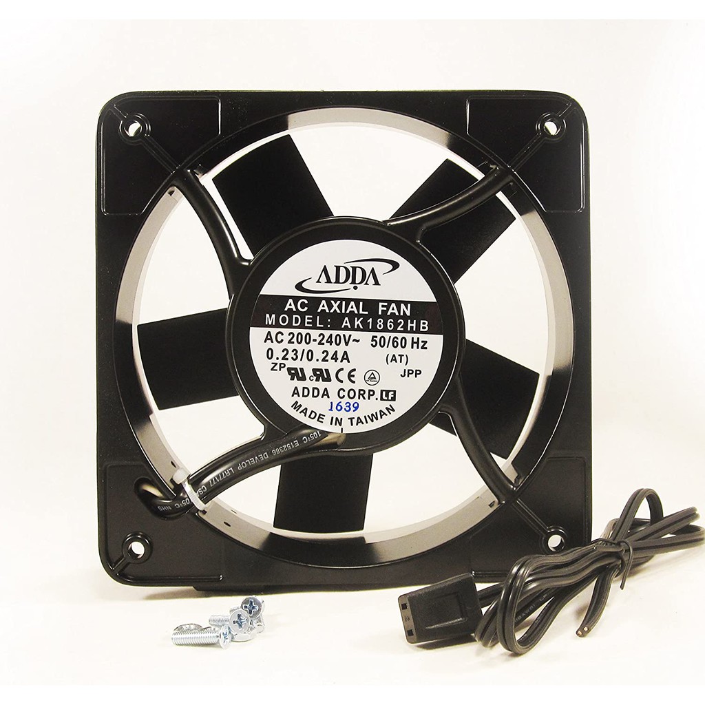Fan Cooler Gabinete Industrial Rack Servidor Elevador Inversor Medida 180 x 180 x 65 mm AK1862HB