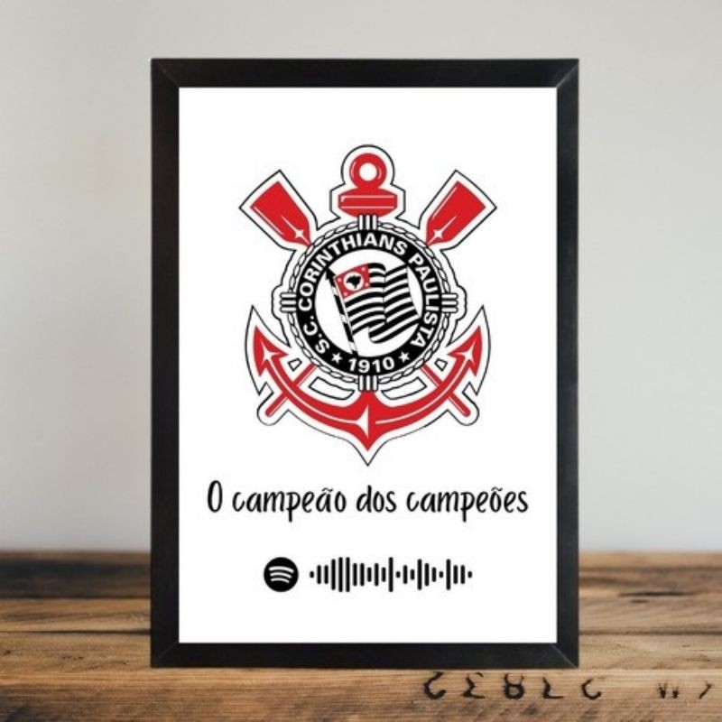 Placa Decorativa Corinthians O Campeão dos Campeões | Shopee Brasil