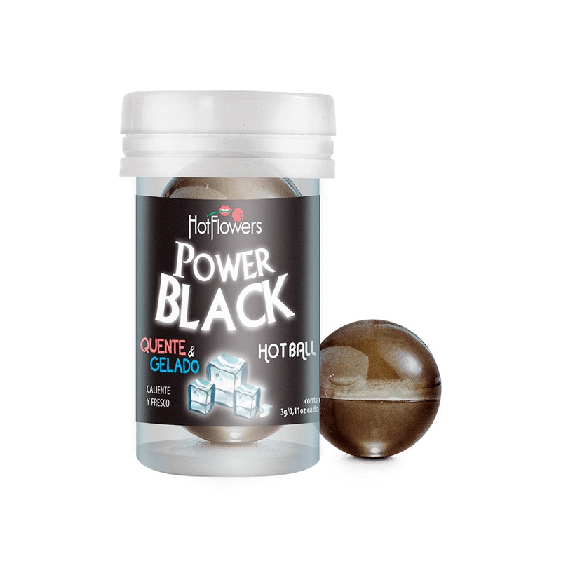 Bolinhas Explosivas com Efeito Quente e Gelado - Hot Flowers Hot Ball Power Black - 2 Unidades em Oferta na Shopee