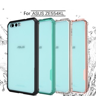 For Asus Zenfone 4 ZE554KL Case Z01KD Z01KDA Z01KS Acrylic Anti-knock Silicone Frame Transparent Plastic Cover