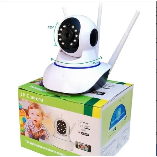 Câmera Robô 3 Antenas Ip Wi-Fi 360o 720p Sistema Yoosee/yyp2p: Onde Comprar | BuscaProdutos