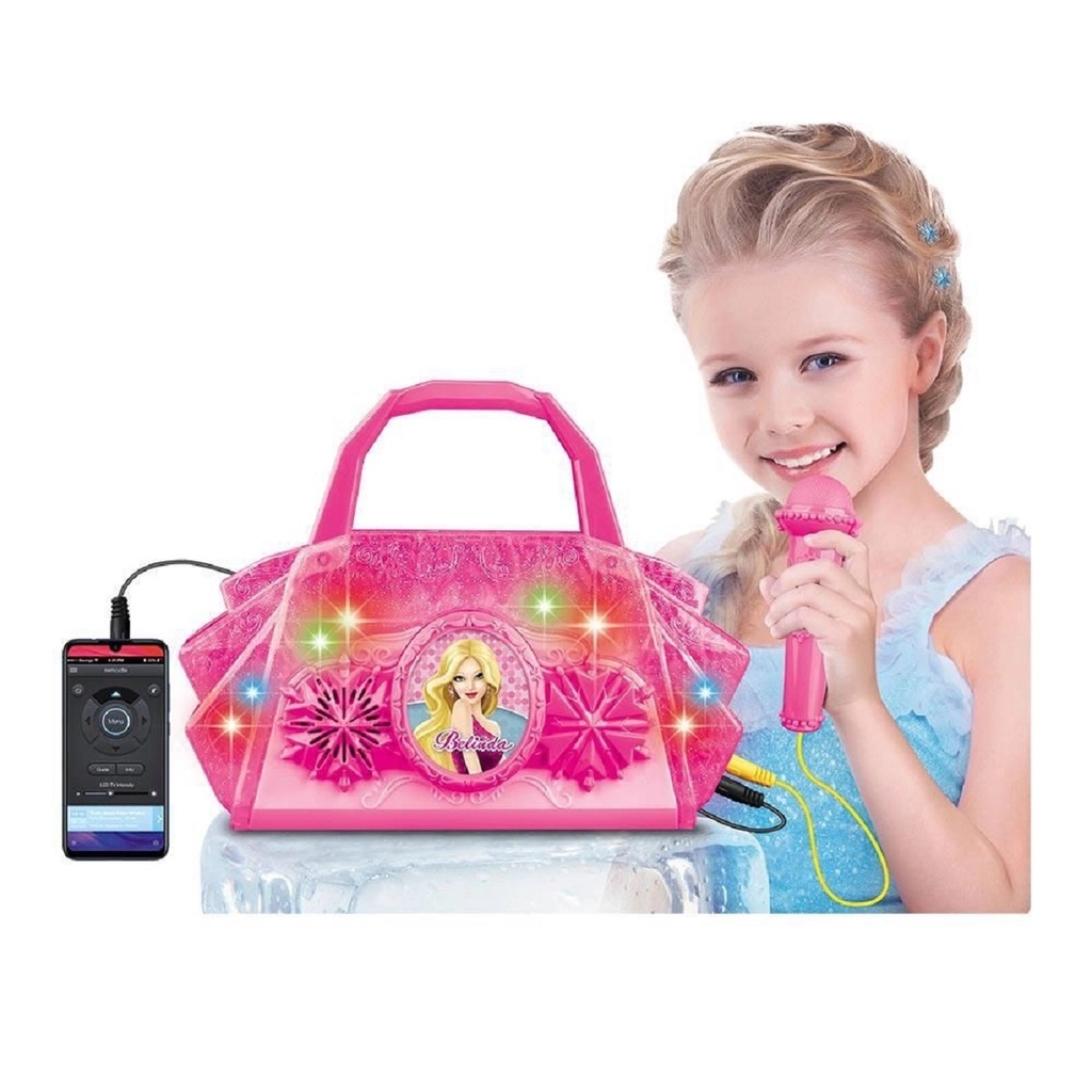 Bolsa Infantil Rock Show Com Microfone DMT5899 DM Toys em Oferta na Shopee