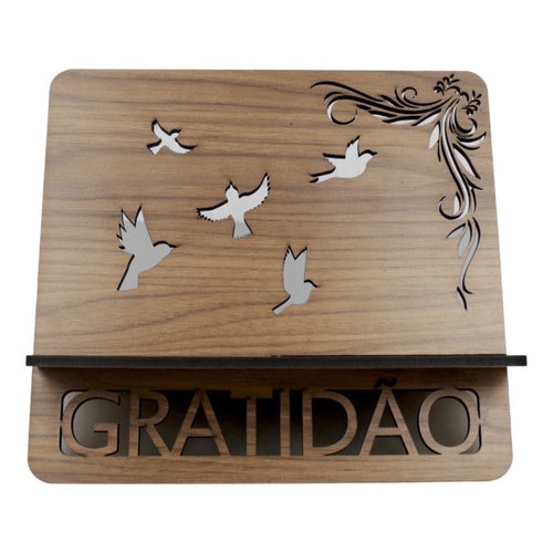 Suporte De Bíblia / Livro Decorativo Gratidão Lindo em Oferta na Shopee