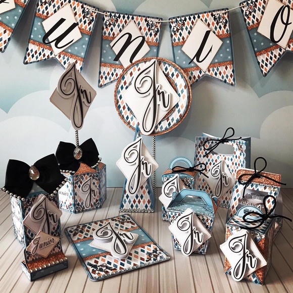 kit festa infantil lembrancinha para aniversário Caixinhas Personalizadas Masculino Edição de luxo