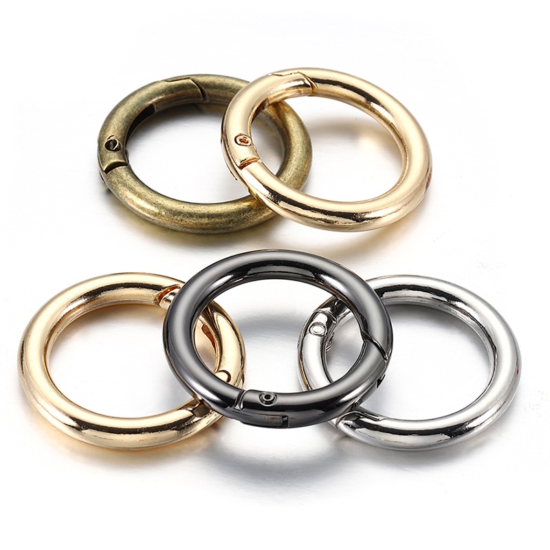 Par Argola Mosquetão Ideal Para Trabalhos Manuais Crochê Tricô E Macramê