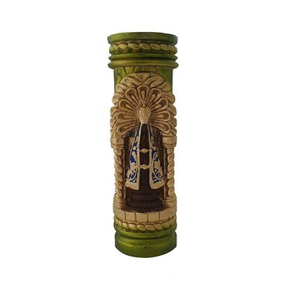 Vela Gruta Esculpida Nossa Senhora Aparecida 19cm