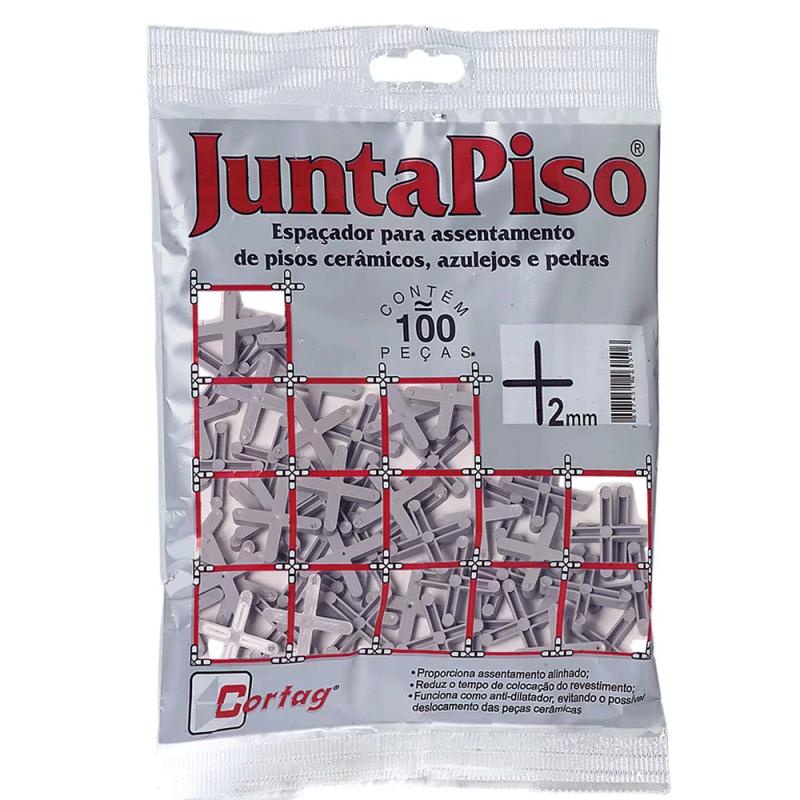 Espaçador Junta Piso 2,0mm com 100 Unidades 60500 CORTAG em Oferta na Shopee