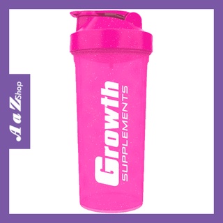 Coqueteleira Growth 600ml (Rosa Glitter) Squeeze - Garrafa - Shakeira | Acessório para Treino - Academia