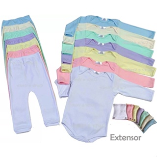 1 Conjunto de Body e Mijão Manga Longa canelado bebê bori bodie em Oferta na Shopee