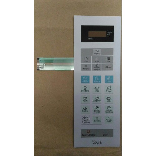 Membrana Teclado  Forno Microondas Panasonic Nnst 652 W NNST652w